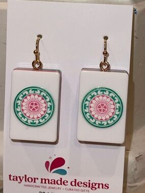 New Mahjong tile earrings
